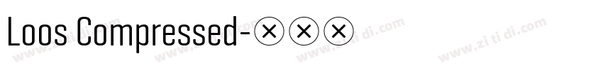 Loos Compressed字体转换